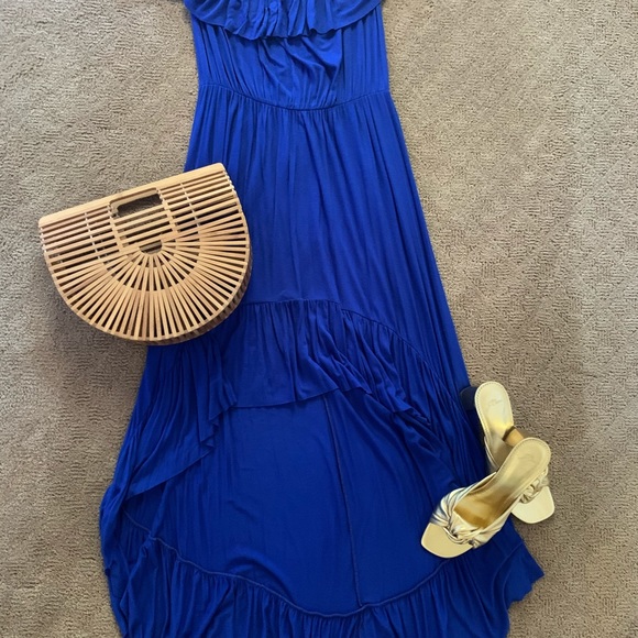 Anthropologie Lilka Blue maxi dress small - Picture 3 of 5